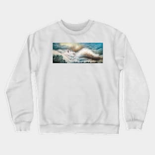 Storm and lighthouse Crewneck Sweatshirt